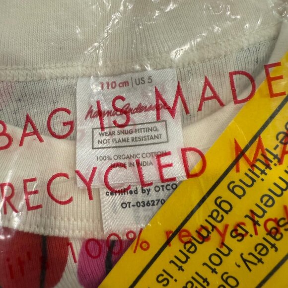 NWT NEW Hanna Andersson Colorful Pumpkins Kid's Pajamas 5 Organic Cotton Long - Picture 4 of 4